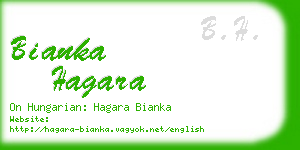 bianka hagara business card